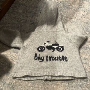 Amber Hagen sz 6-12 months cashmere zipup